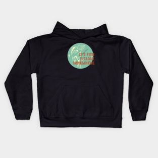 Fishing It's Fish O'Clock Somewhere Kids Hoodie